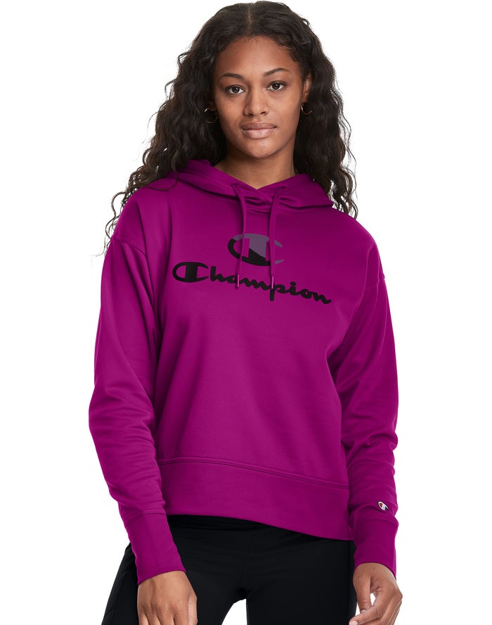 Champion Game Day Split Logo Hoodie Dames - Roze - Belgie 8937KBJLX